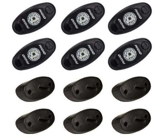 RIGID IND ROCK LIGHT KIT CW /6 - 400253
