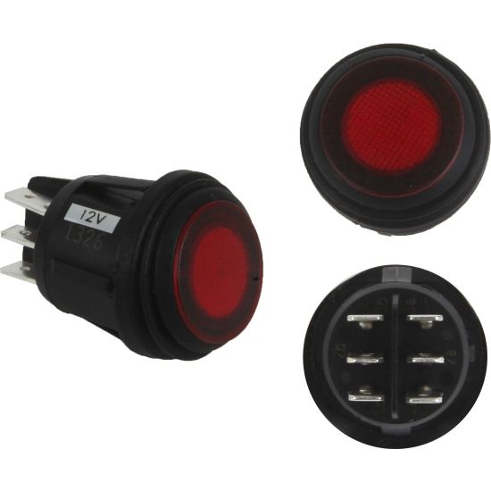 RIGID IND 3 POSITION CHERRY ROCKER SWITCH - 40181