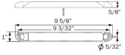 OPTRONICS LED 8IN STRIP; 12V; CLEAR;W/OSWITCH - ILL70CB