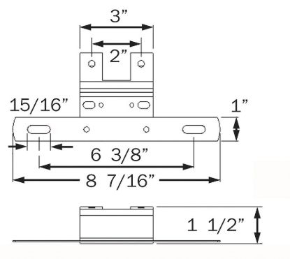 OPTRONICS LICENSE PLATE BRACKET - LP15SBP