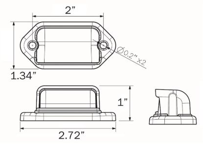 OPTRONICS LED LICENSE LIGHT MINI; - LPL31CBP