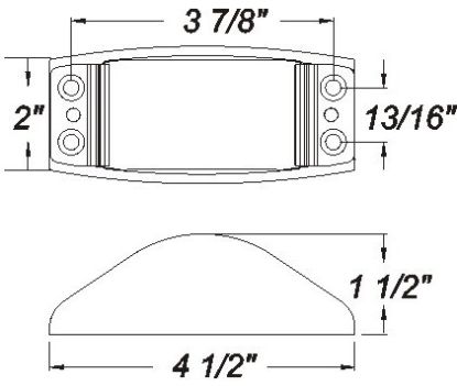 OPTRONICS MARK LIGHT;ARMORED;AMBER - MC82AB
