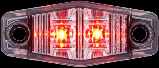 OPTRONICS LED MARK W/ CLEAR LENS;MINI;RED - MCL13CR2B