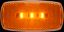 OPTRONICS LED MARK LIGHT;OVAL;AMBER; - MCL32ABP