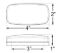 OPTRONICS LED MARK LIGHT;OVAL;BLK BSE;RED; - MCL32RBBP