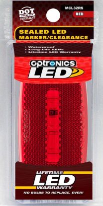 OPTRONICS LED M/C;OVAL;WHT; RED - MCL32RS