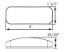 OPTRONICS LED MARK;RECT;2 DIODE;TWO WIRE;AMBR - MCL40ABP