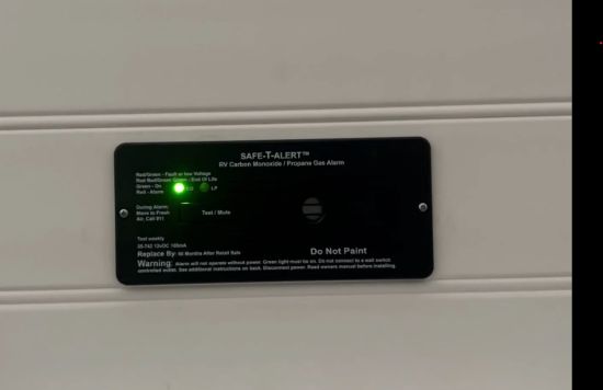 MTI INDUSTRY 12V CO/LP GAS ALARM FLUSH - 35742BL