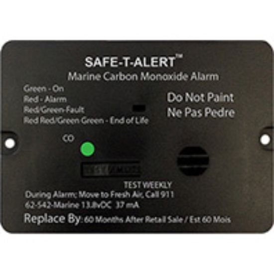 MTI INDUSTRY MARINE CO DETECTOR FLSH MNT BLK - 62542BLMAR
