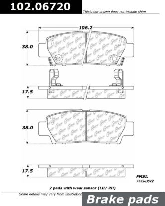 STOP TECH CTEK METALLIC BRAKE PADS - 10206720