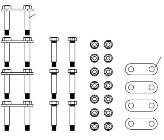 LIPPERT COMP SHACKLE BOLT KIT STANDARD SHACKLES - 146291