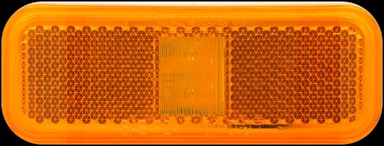 OPTRONICS LED MARK LIGHT;RECT;1WIRE;AMBER - MCL44AB1
