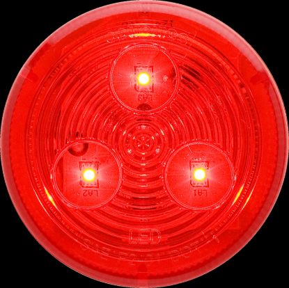 OPTRONICS RND 2 1/2' LED CL/MARK LITE RD - MCL57RBP