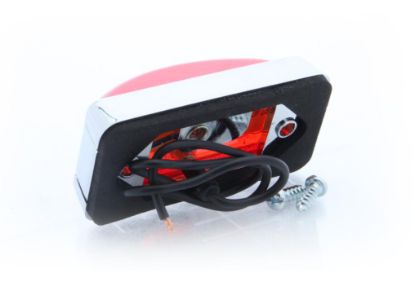 OPTRONICS LED MARK LIGHT MINI CHROME;RED - MCL91RB