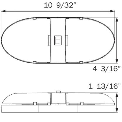 OPTRONICS LED: INTR LGHT RV DOUBLE - RVILL34FS