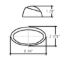 OPTRONICS P-LIGHT OV W/O SW  BLK BS  AMB - RVPL5ABP