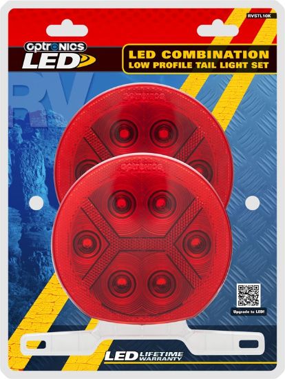 OPTRONICS LED RV RND TAIL LIGHT KIT - RVSTL10K