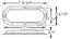 OPTRONICS LED 6' OVAL FLG; 6 DIODE - STL73RK