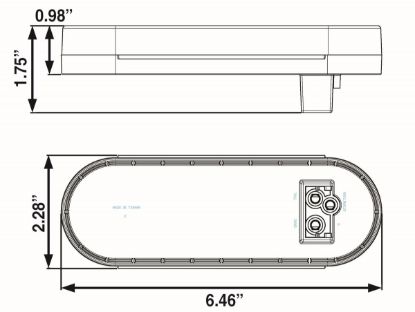 OPTRONICS LED 6 DIODE OVAL KIT - TLL12RK