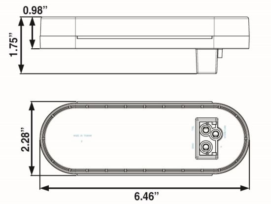 OPTRONICS LED 6 DIODE OVAL KIT - TLL12RK