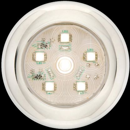 OPTRONICS LED ROUND UTILITY; 6 DIODE; CLEAR; - UCL60CBP