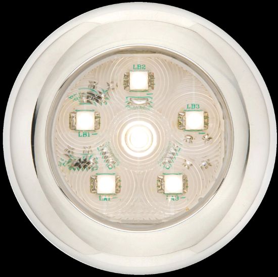 OPTRONICS LED ROUND UTILITY; 6 DIODE; CLEAR; - UCL60CBP
