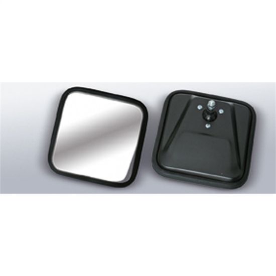 RUGGED RIDGE SQUARE MIRROR HEAD BLK - 1100202