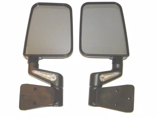 RUGGED RIDGE LED HEATED MIRROR PR BLK - 1101520