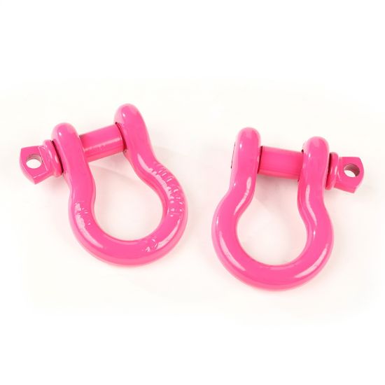 RUGGED RIDGE D-SHACKLES 3/4 INCH  PINK PAIR - 1123509