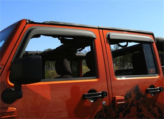 RUGGED RIDGE WINDOW VISOR MATTE BLK JK - 1134912