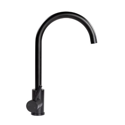 LIPPERT COMP CURVED GOOSENECK FAUCET-BLACK MATTE - 2021090601