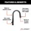 LIPPERT COMP PULL-DOWN FAUCET-BLACK MATTE - 2021090602