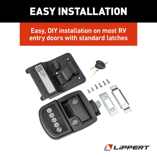LIPPERT COMP RV BLUETOOTH DOOR LOCK V1 LEFT HAND - 2022114114
