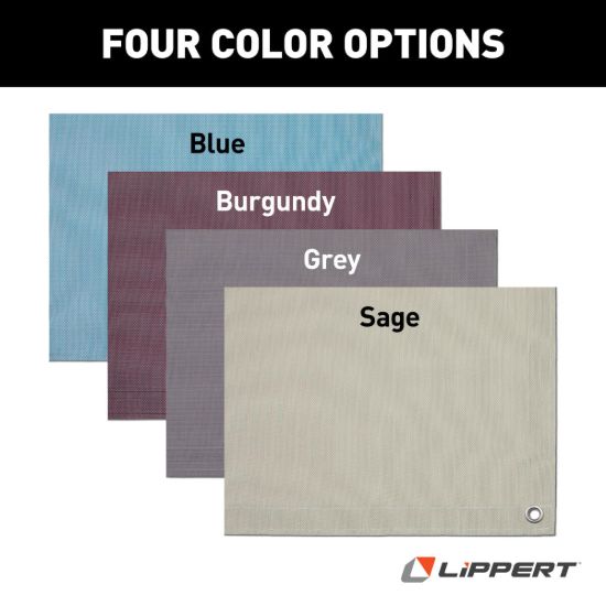LIPPERT COMP LIPPERT OUTDOOR PATIO RUG - BURGUND - 2022115666