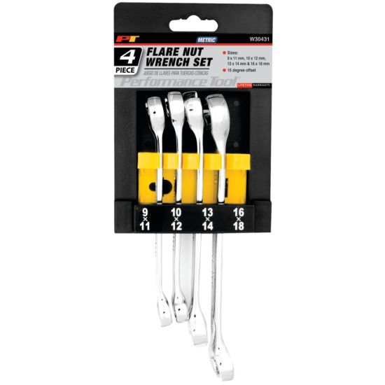 PERFORM TOOL FLARE NUT WRENCH SET - W30431