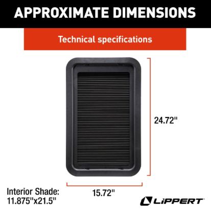 LIPPERT COMP RV DOOR WINDOW SHADE - 2025009148