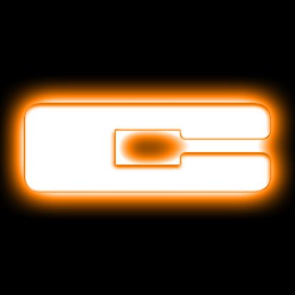 ORACLE LIGHT LED LETTER BADGES - MATTE BLACK- C - 3140C005