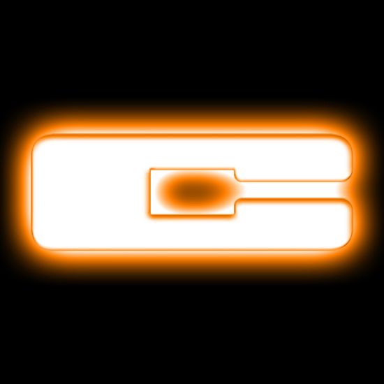 ORACLE LIGHT LED LETTER BADGES - MATTE BLACK- C - 3140C005