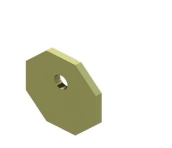 LIPPERT COMP PLATE 3.000 X 3.000  PC YELLOW - 2907312