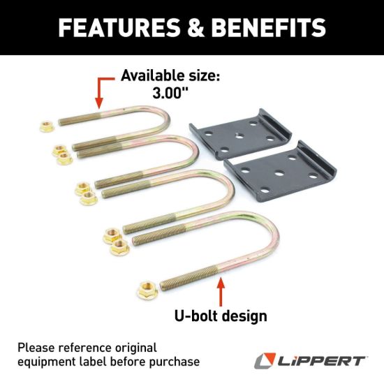 LIPPERT COMP AXLE MOUNTING KIT - 297429