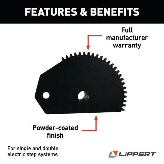 LIPPERT COMP ELECTRIC STEP GEAR PLATE - 301696