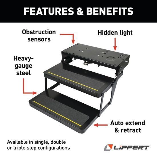 LIPPERT COMP STEP 32 DB EL W/9510 YEL W/5325 - 372261