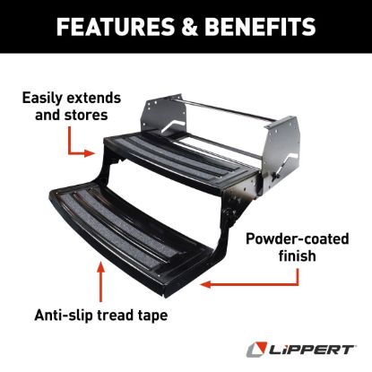 LIPPERT COMP 24' RADIUS DOUBLE MANUAL STEP - 432682