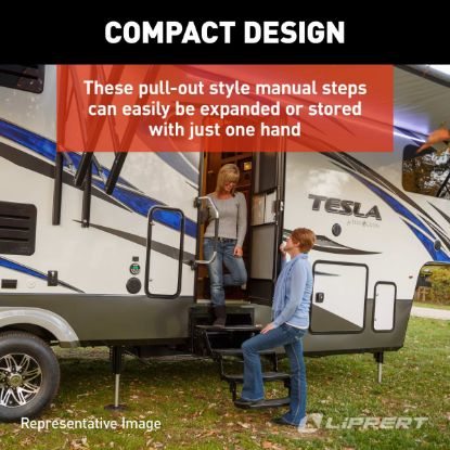 LIPPERT COMP 24' RADIUS TRIPLE 7' MANUAL STEP - 432687