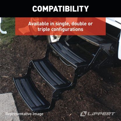 LIPPERT COMP 24' RADIUS TRIPLE 9' MANUAL STEP - 432690
