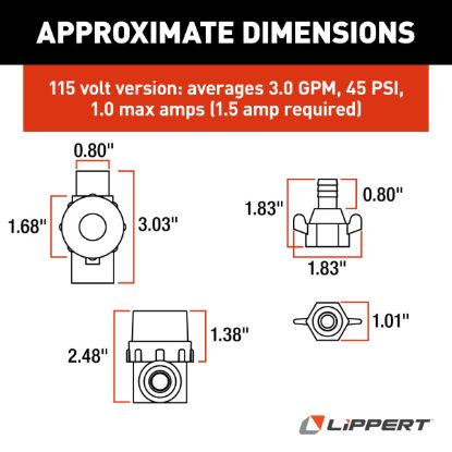 LIPPERT COMP SCREEN FILTER AND CONNECTORSTAIL - 689059