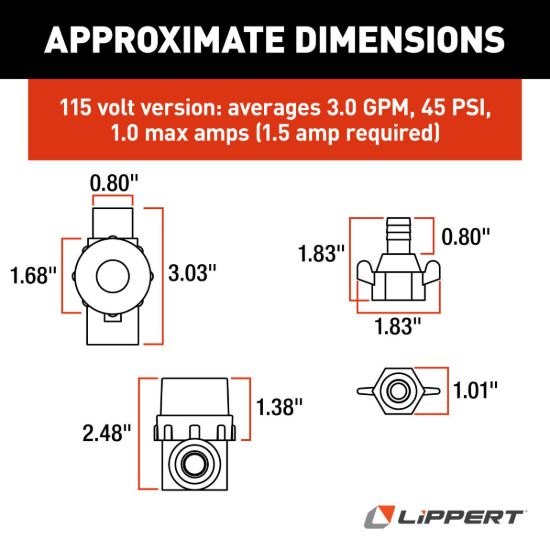 LIPPERT COMP SCREEN FILTER AND CONNECTORSTAIL - 689059