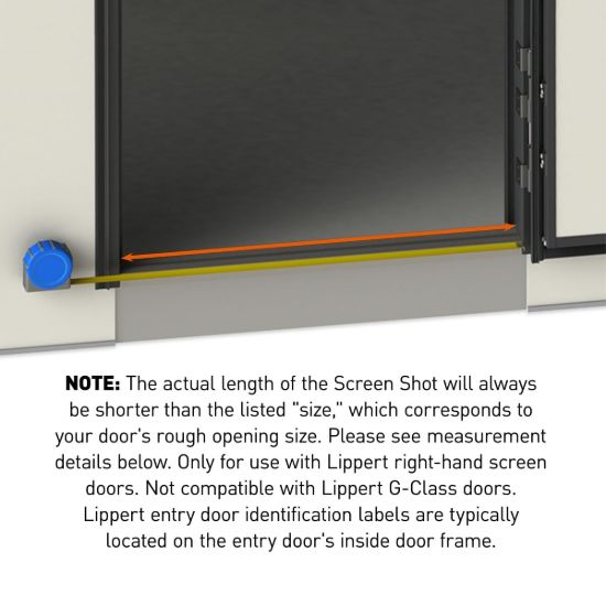 LIPPERT COMP SCREEN SHOT ASSY KIT;RO 28.001-28.9 - 730814