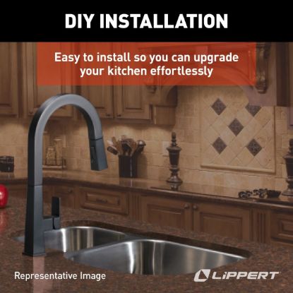 LIPPERT COMP 25' X 17' DOUBLE BOWL SINK - WHITE - 809030