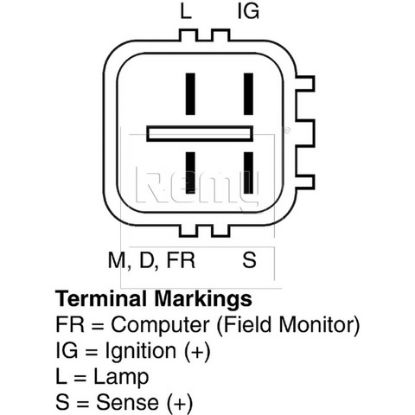 REMY INTL IMPORT ALTERNATOR - 11163